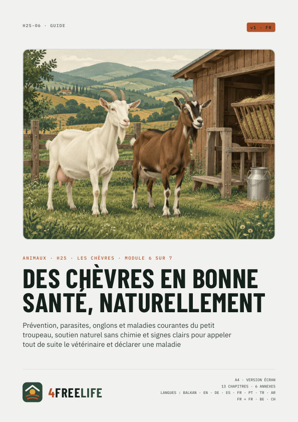 Des chèvres en bonne santé, naturellement