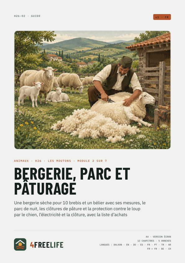 Bergerie, parc et pâturage