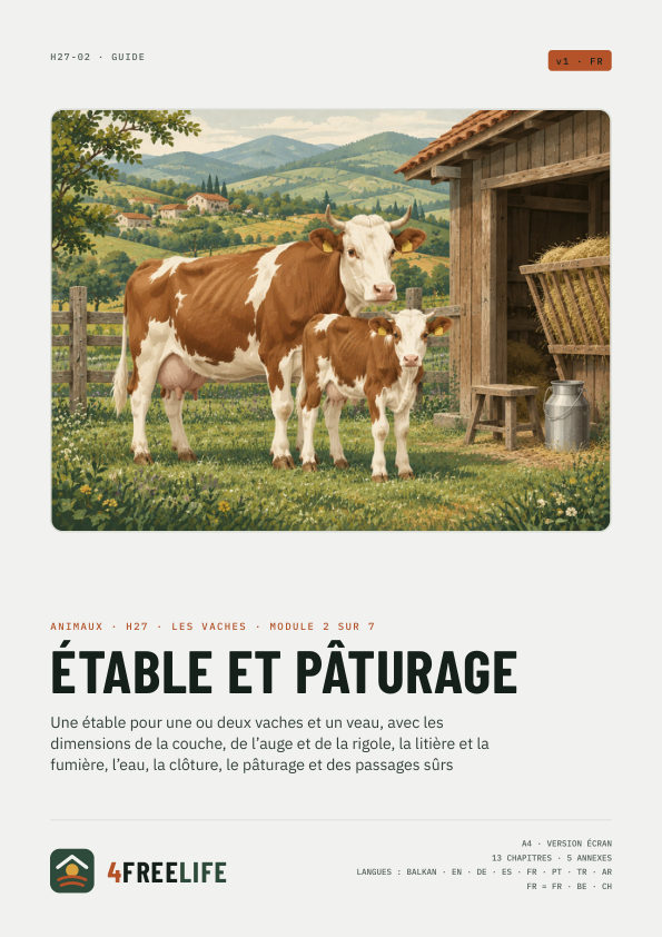Étable et pâturage