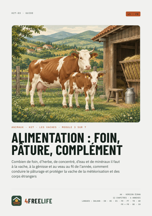 Alimentation : foin, pâture, complément