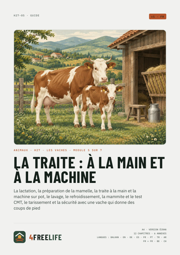 La traite : à la main et à la machine
