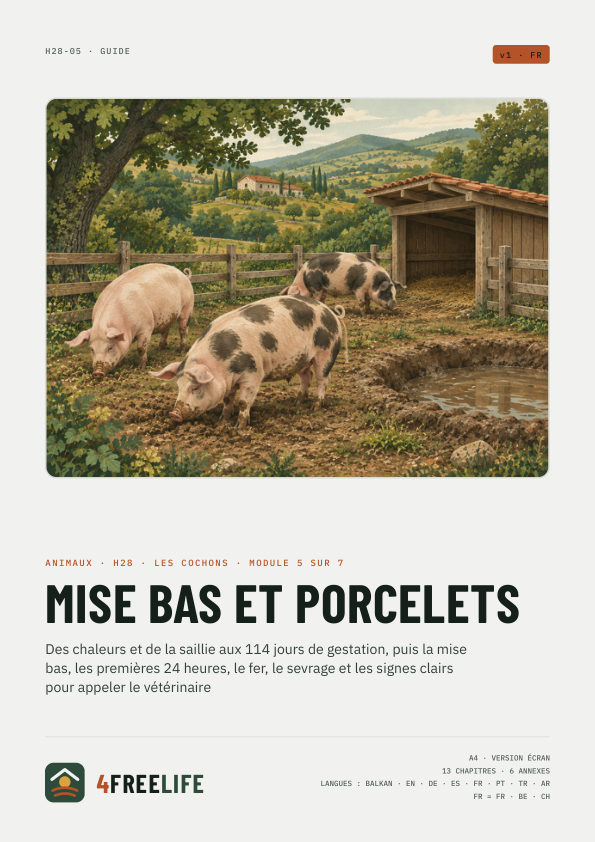 Mise bas et porcelets