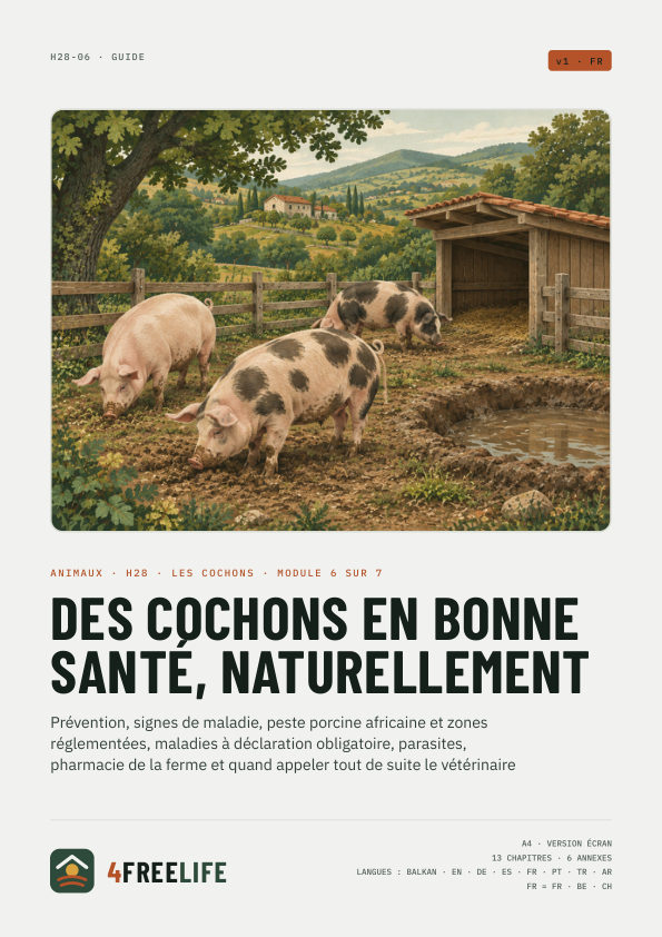 Des cochons en bonne santé, naturellement