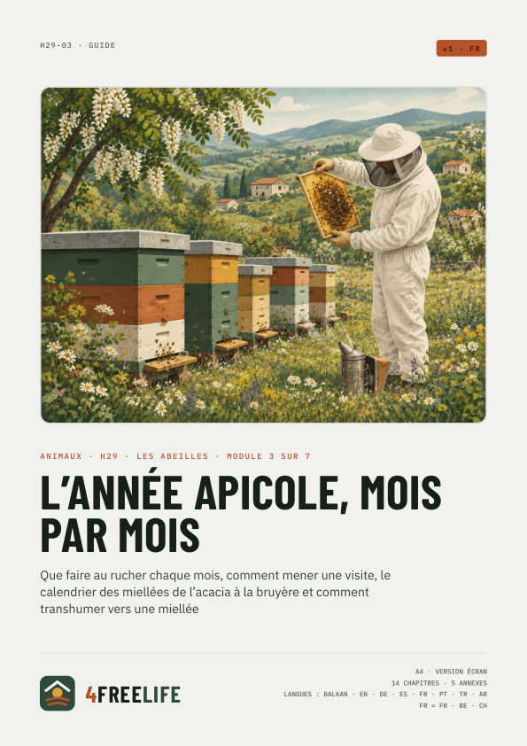 L’année apicole, mois par mois