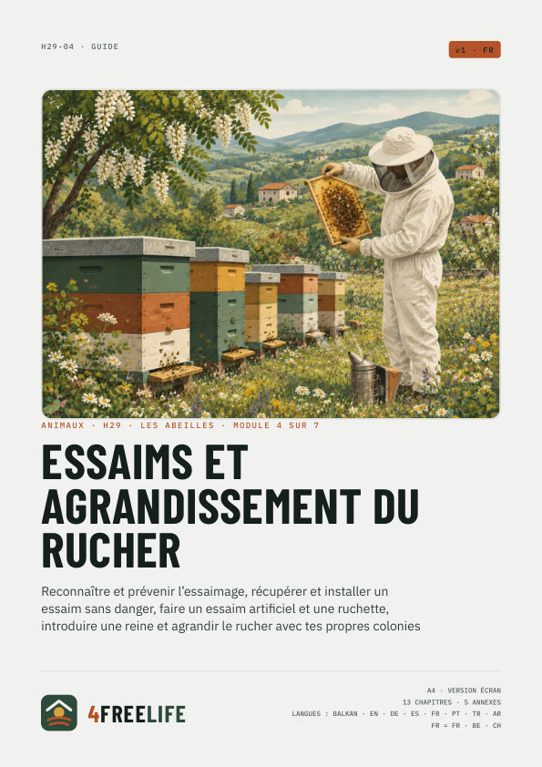 Essaims et agrandissement du rucher