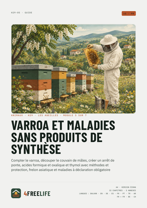 Varroa et maladies sans produits de synthèse