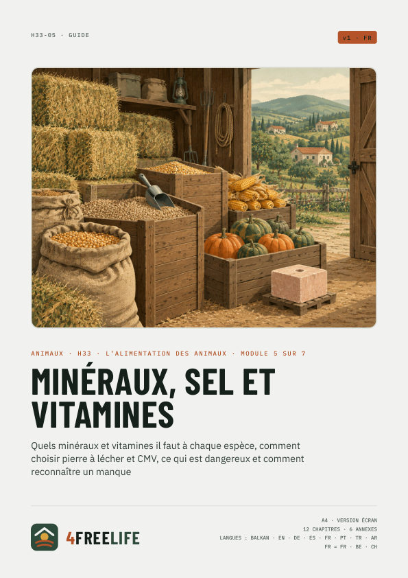 Minéraux, sel et vitamines