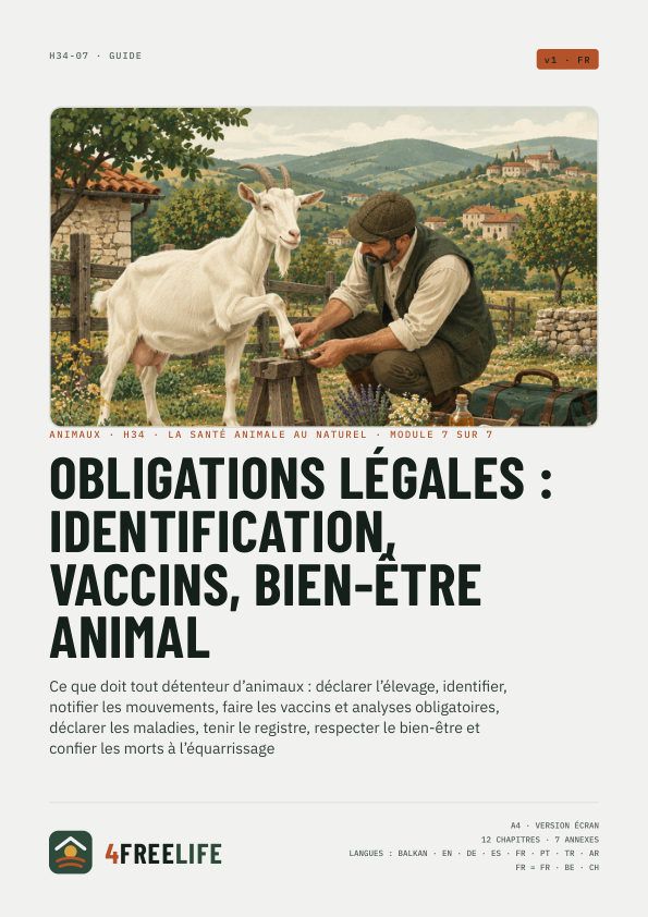 Obligations légales : identification, vaccins, bien-être animal