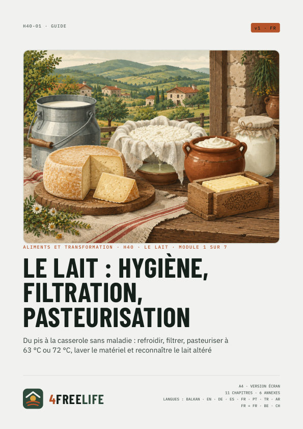 Le lait : hygiène, filtration, pasteurisation