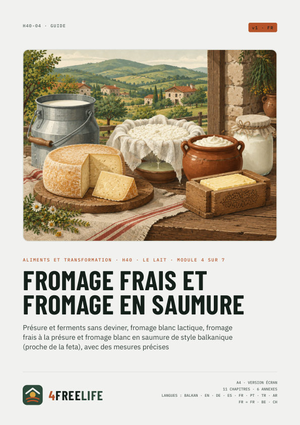 Fromage frais et fromage en saumure