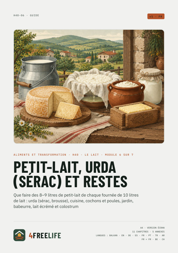 Petit-lait, urda (sérac) et restes