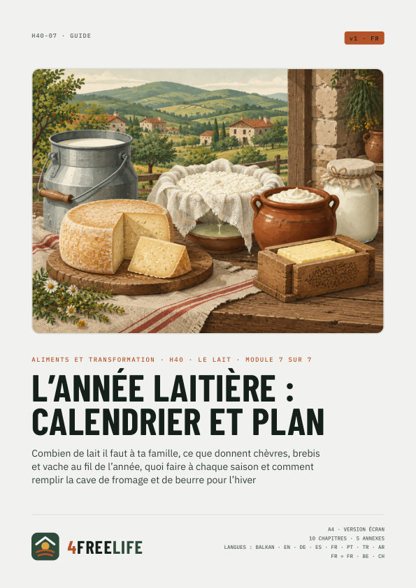 L’année laitière : calendrier et plan