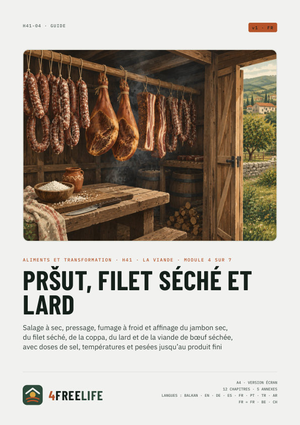 Pršut, filet séché et lard
