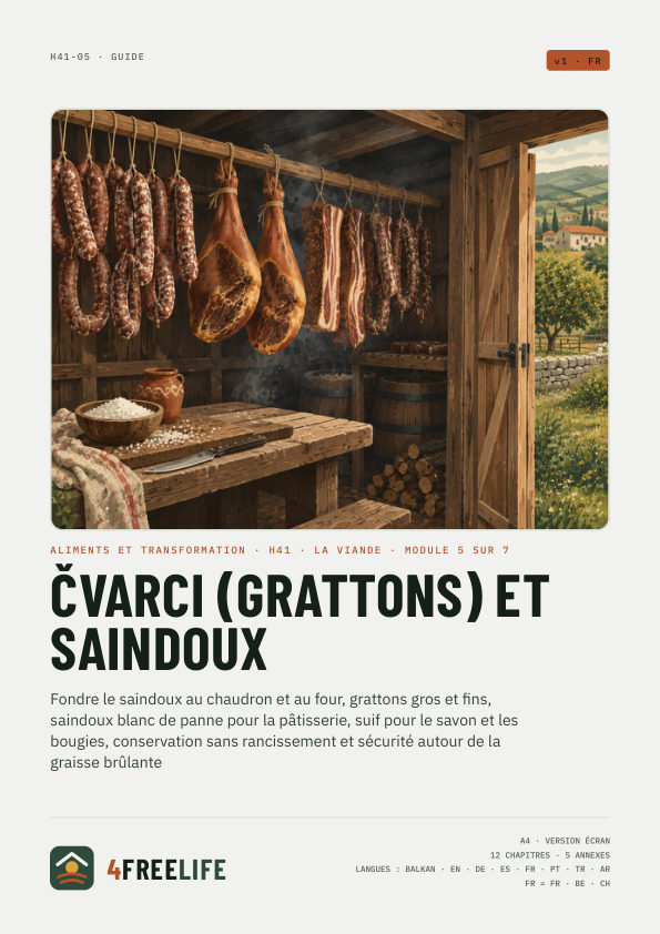 Čvarci (grattons) et saindoux