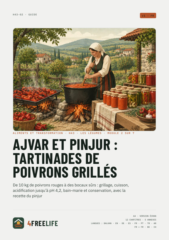 Ajvar et pinjur : tartinades de poivrons grillés