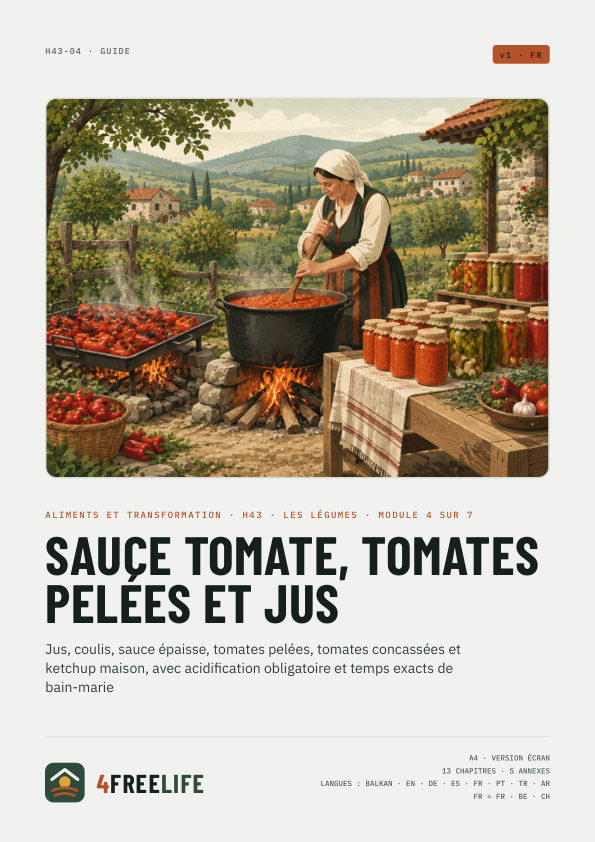 Sauce tomate, tomates pelées et jus