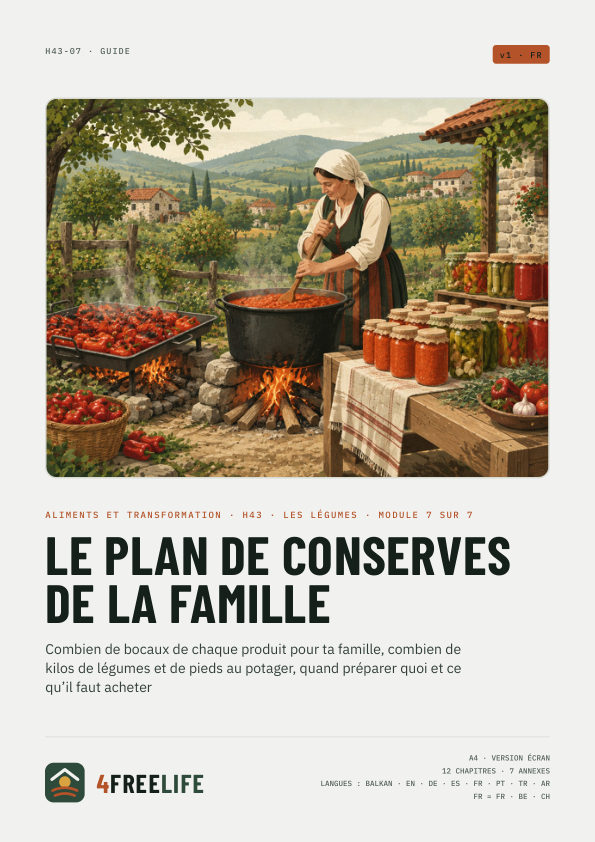 Le plan de conserves de la famille