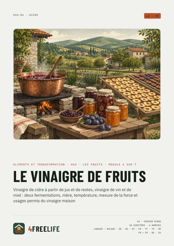 Le vinaigre de fruits