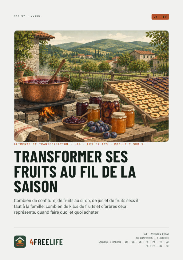 Transformer ses fruits au fil de la saison