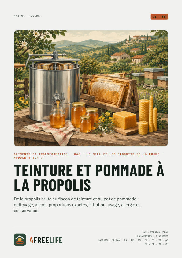 Teinture et pommade à la propolis