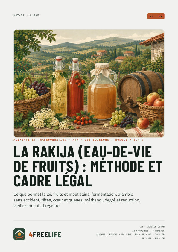 La rakija (eau-de-vie de fruits) : méthode et cadre légal