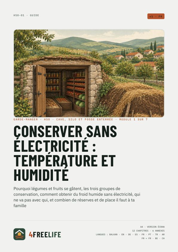Conserver sans électricité : température et humidité