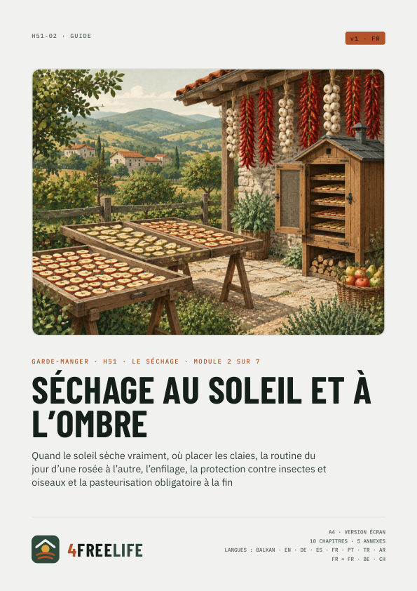 Séchage au soleil et à l’ombre