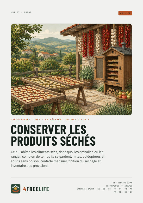 Conserver les produits séchés