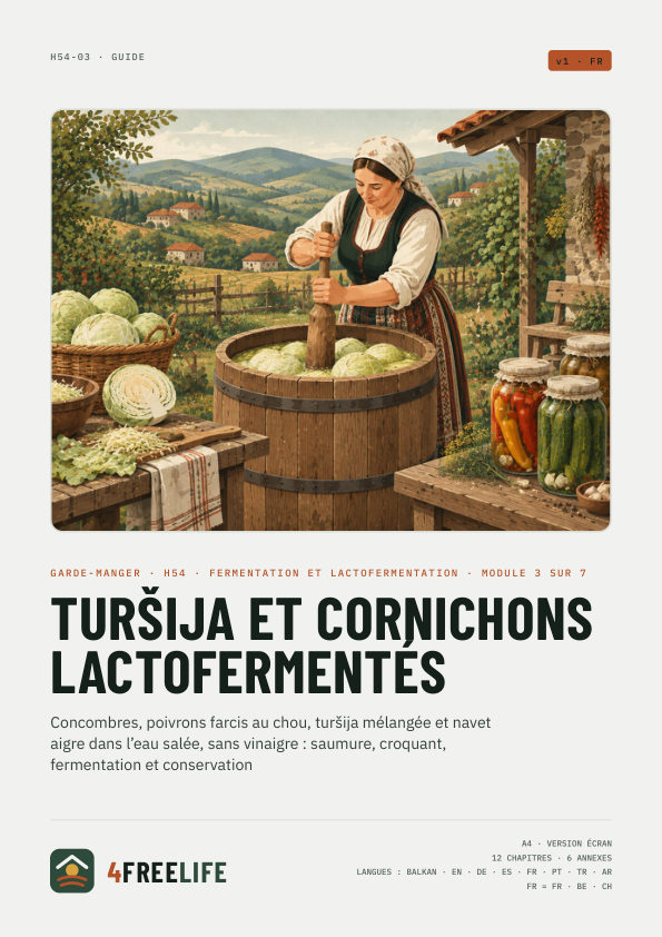 Turšija et cornichons lactofermentés