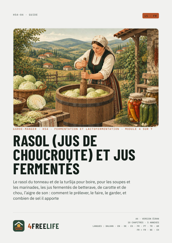 Rasol (jus de choucroute) et jus fermentés