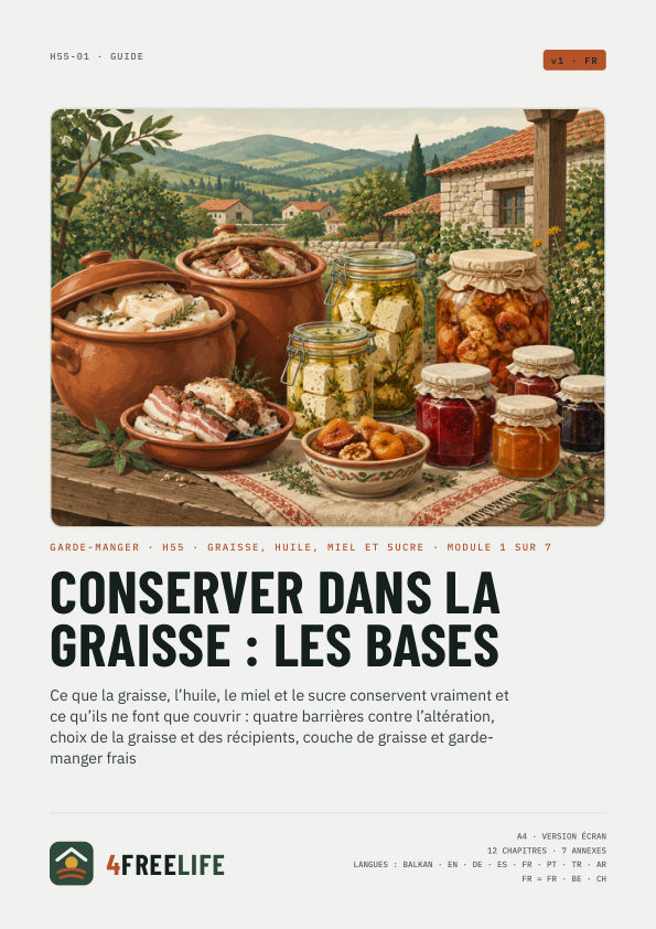 Conserver dans la graisse : les bases