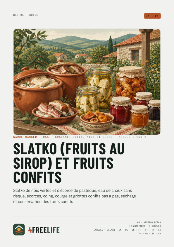 Slatko (fruits au sirop) et fruits confits