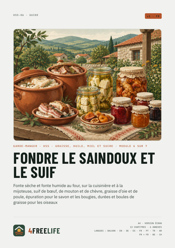 Fondre le saindoux et le suif