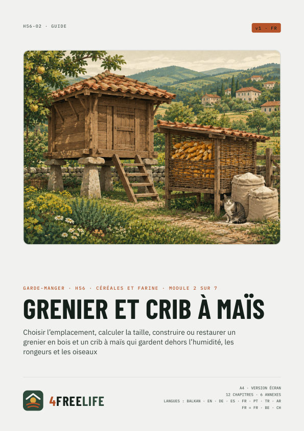 Grenier et crib à maïs