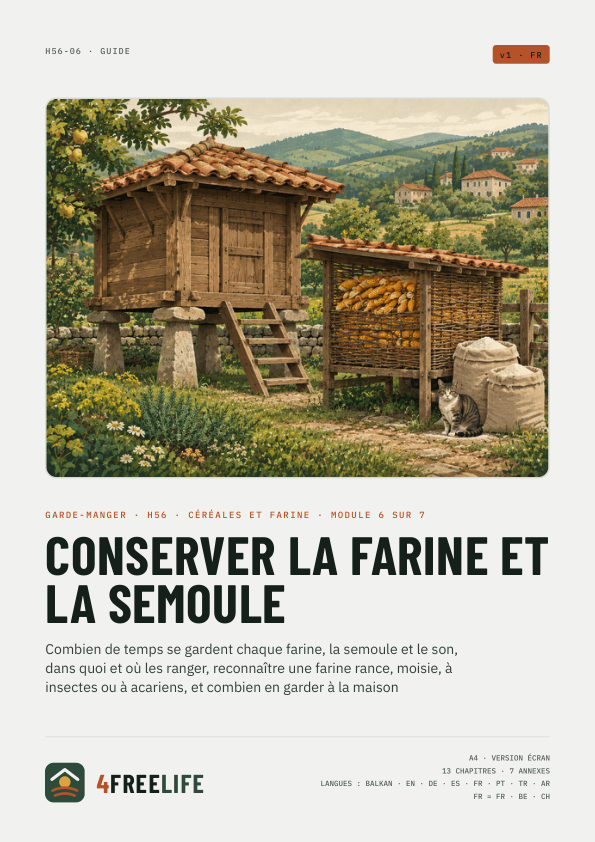 Conserver la farine et la semoule