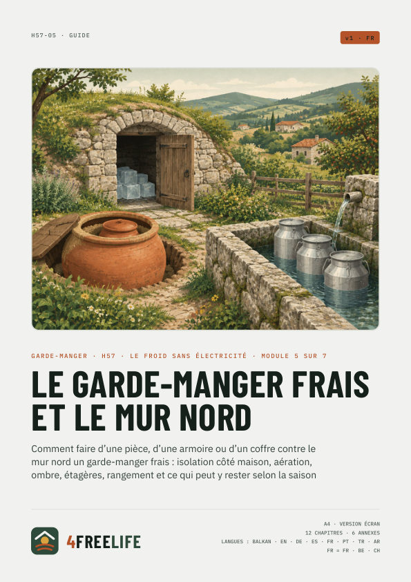 Le garde-manger frais et le mur nord