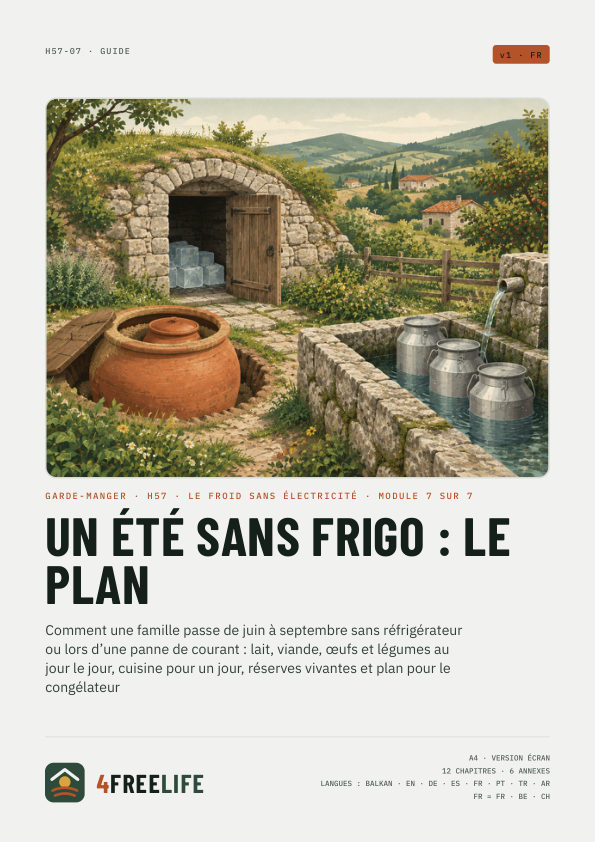 Un été sans frigo : le plan