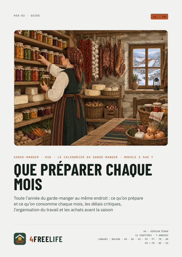 Que préparer chaque mois