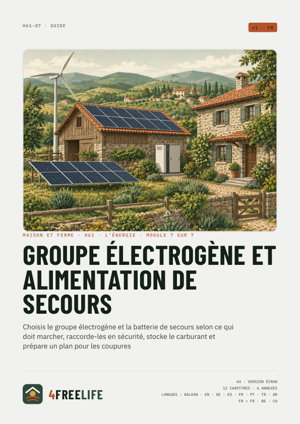 Groupe électrogène et alimentation de secours