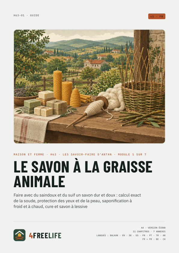 Le savon à la graisse animale