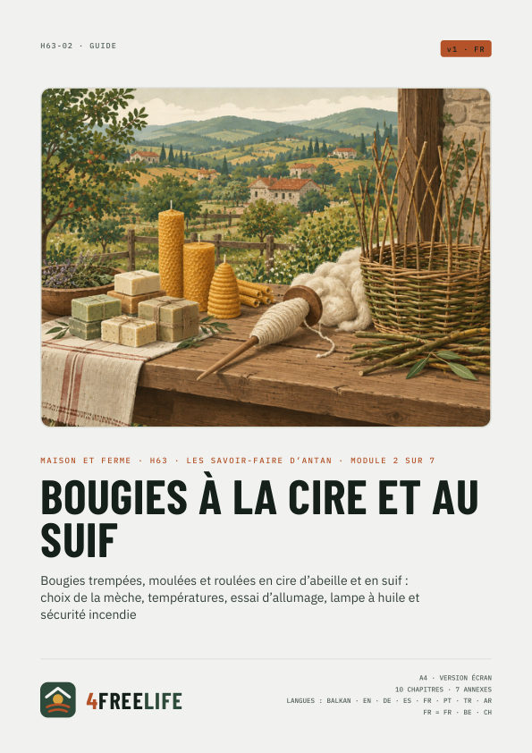 Bougies à la cire et au suif