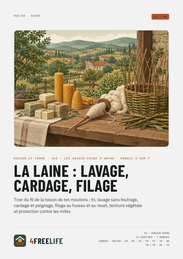 La laine : lavage, cardage, filage