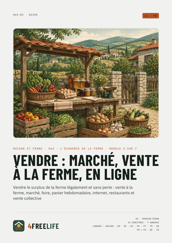 Vendre : marché, vente à la ferme, en ligne