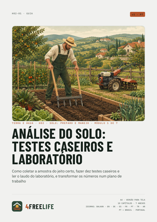 Análise do solo: testes caseiros e laboratório
