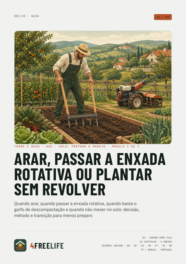 Arar, passar a enxada rotativa ou plantar sem revolver