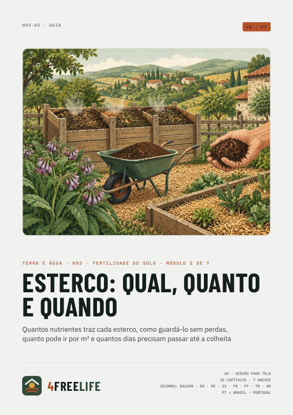 Esterco: qual, quanto e quando