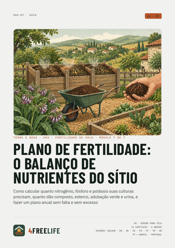 Plano de fertilidade: o balanço de nutrientes do sítio