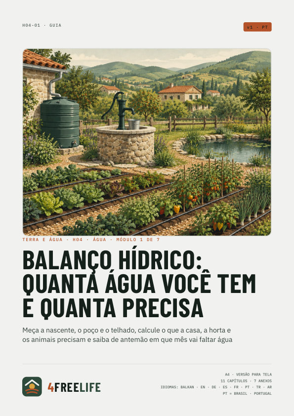 Balanço hídrico: quanta água você tem e quanta precisa