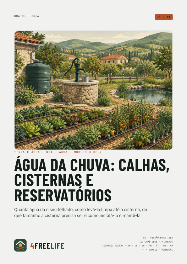 Água da chuva: calhas, cisternas e reservatórios