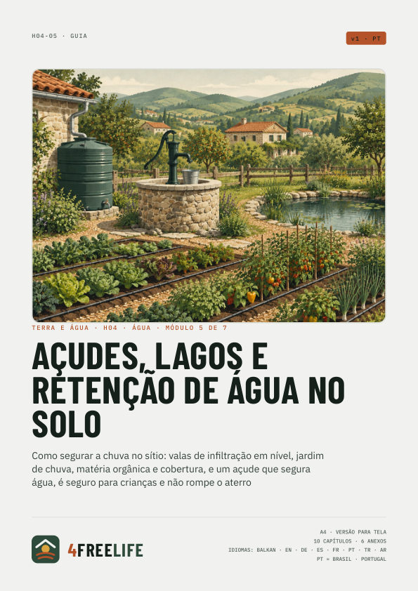 Açudes, lagos e retenção de água no solo